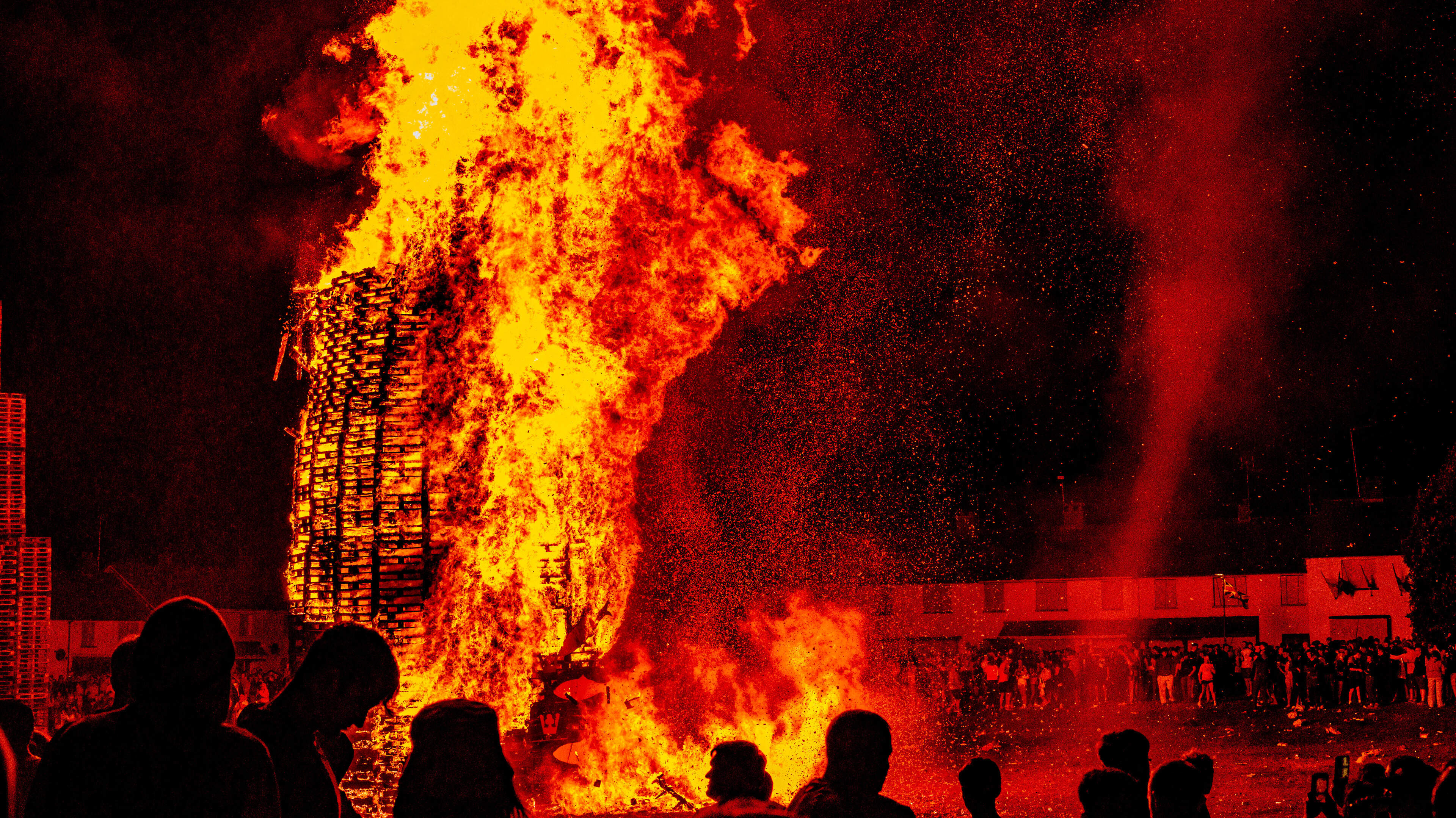 Bonfires lit across Northern Ireland as Twelfth celebrations get underway